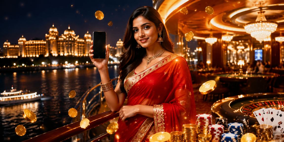Woman using mobile phone to play casino games at sn2